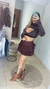 Saia Polly babado linho!