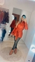 Vestido anay couro ecológico!