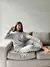 Pijama polar Panda Gris - comprar online
