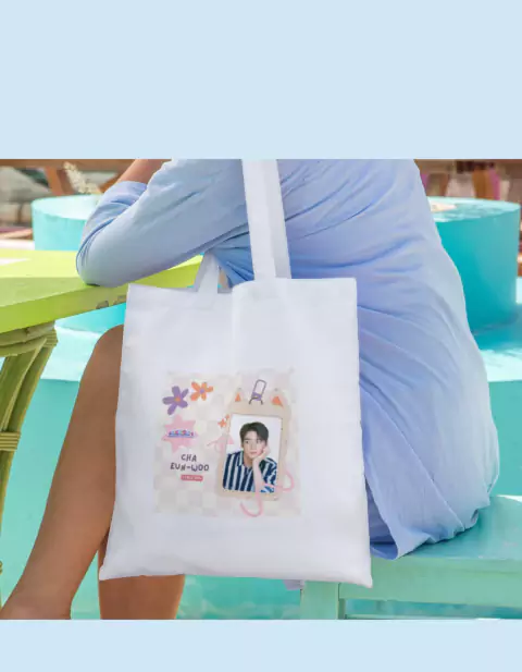 Transfer/Adesivo/DTF TEXTIL Cha Eun-Woo com Filme de Recorte para Roupas/Ecobargs