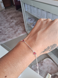 Pulseira 4 Pontos de luz Vermelho Cereja - comprar online