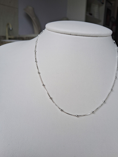 Colar veneziana bolinhas 40cm - comprar online