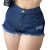 Short Jeans Feminino Escuro Curto - comprar online