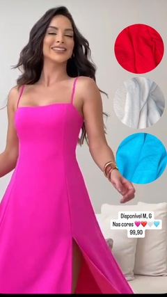 Vestido Midi Fenda - Inova Mulher MF