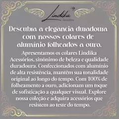 Colar Correntaria Pérolas C/ Strass - Lindika