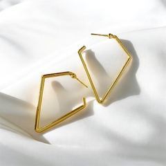 Argola Folheado Diamante