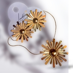 Conjunto Colar e Brincos Flor Pétalas G - loja online