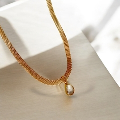 Choker Malha Gota Cristal na internet