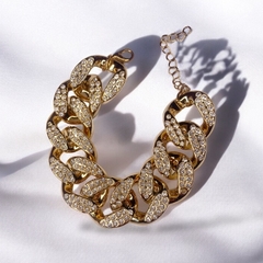 Pulseira Elos G c/Strass em Abs - loja online