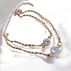 Pulseira Dupla Tifany Cristal Folheado na internet