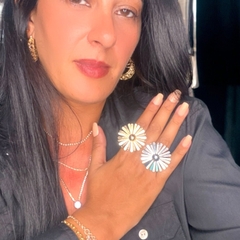 Anel Flor Gisa Regulável