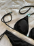 Bikini Triangulo Negra Con Detalles En Celeste Sexy en internet