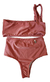 Malla Bikini Bando Un Hombro Less Tiro Alto Sexy