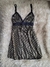 Camisolin de lycra Negro con Dorado