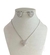 Conjunto coração cravejado (dourado / prata) - comprar online
