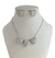 Conjunto três corações cravejados (dourado / prata) - comprar online