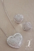 Conjunto coração zirconias - loja online