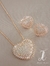 Conjunto coração zirconias - Jéssica Lazari Folheados