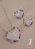 Conjunto coração zirconias - comprar online