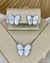 Conjunto Borboleta madrepérola (dourado / prata) - comprar online
