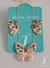 Conjunto Borboleta zirconias ( Dourado / Prata)