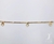 Tornozeleira mini corações dourado