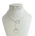 Conjunto gravatinha coração vazado (dourado / Prata) - comprar online