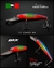 Señuelo Jerkbait TC LURES MX TC24 Rojo con verde atigrado espalda azul - comprar en línea