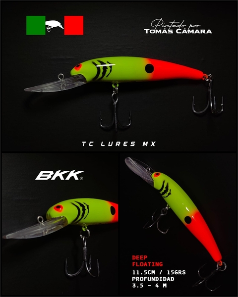 Señuelo Jerkbait TC LURES MX TC24 Amarillo cola naranja - comprar en línea