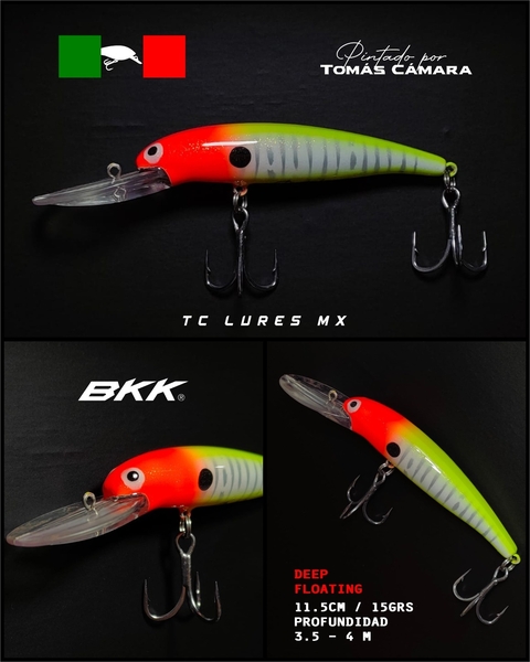 Señuelo Jerkbait TC LURES MX TC24 Cabeza naranja - comprar en línea