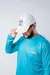 Gorra de gabardina blanca para pesca con ajustador corredizo Aria White Bass - comprar en línea