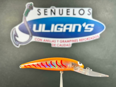 Señuelo Jerkbait JULIGAN'S 2.4 Naranja tornasol