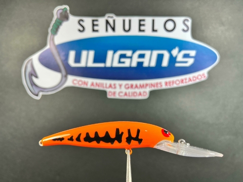 Señuelo Jerkbait JULIGAN'S 2.4 Naranja Atigrado