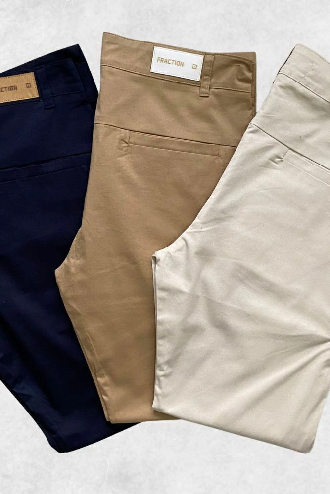 PANTALON CHINO FRACTION COTTON SATEN