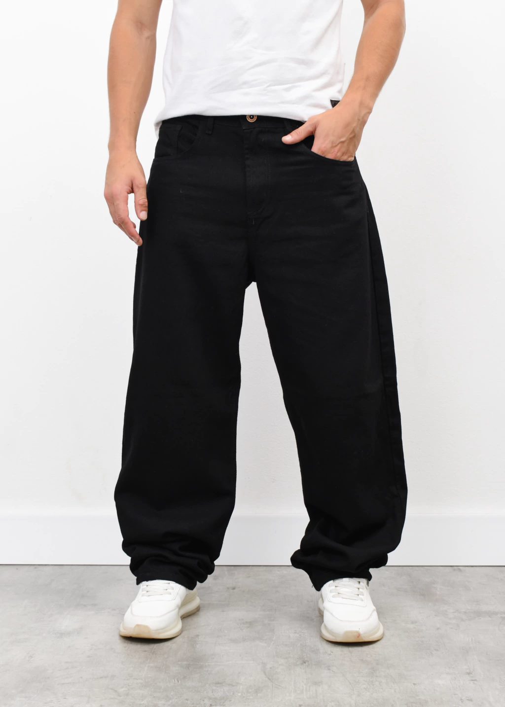 PANTALON ALISSON BAGGY LOGAN NEGRO