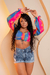 Short Jeans Feminino bermuda destroyed Jeans Premium Da moda Short curto. na internet