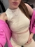 Conjunto Feminino Canelado de Toque Macio Creme - comprar online