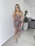 Vestido Saia Midi Onça - Drika Boutique