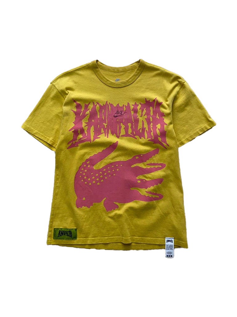 T-shirt Karne Palta Full Logo - Blastover Amarilla / talle M