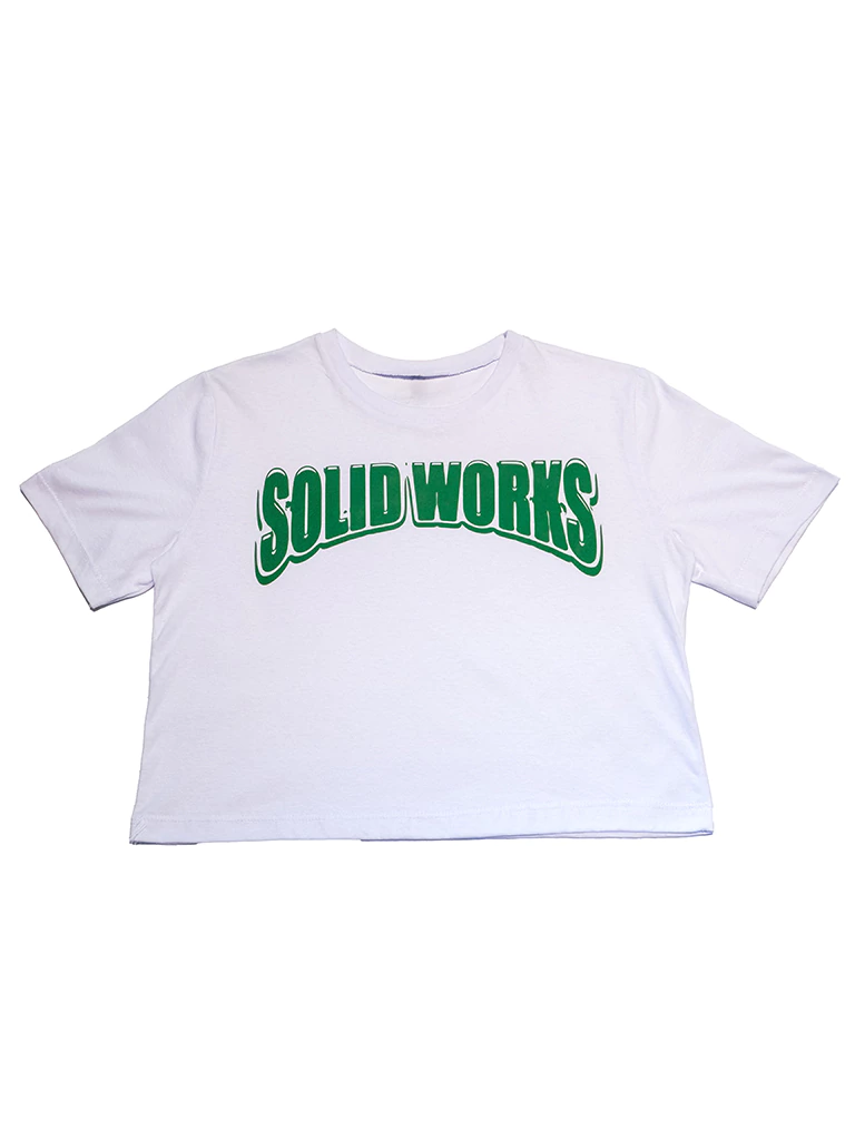 Crop Top "Solid Works" Verde