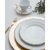 Aparelho de Jantar e Chá Porcelana Schmidt 20 Peças - Mod. Pomerode com filete em ouro. - comprar online