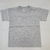 Remera lisa manga corta algodon Gris Melange