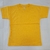 Remera lisa manga corta algodon Amarillo