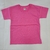Remera lisa manga corta algodon Fucsia