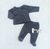 Conjunto de plush bebe gris topo