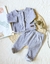 Conjunto de plush bebe gris melange