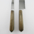 Juego Cuchillo y Tenedor 22 cm Acero Inoxidable Cabo Madera Lados Rectos - tienda online
