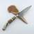 Cuchillo P1 Campero 11 cm Acero Negro Anillado Tuerca - tienda online