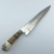 Cuchillo Caronero 27 cm Acero Negro Anillado Tuerca Ciervo