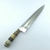 Cuchillo Caronero 30 cm Acero Negro Anillado Tuerca Ciervo